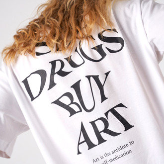 Oversize Sell Drugs SUPERB dames-T-shirt - maat Wit