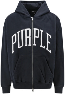 Oversize Sweatshirt met Logo Print Purple Brand , Black , Heren - Xl,L,M