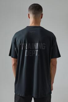 Oversized Active Training Dept T-Shirt, Black - L