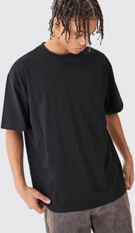 Oversized Basic T-Shirt, Black - XL