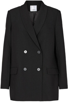 Oversized Blazer met Enkel Krave Co'Couture , Black , Dames - Xl,L,M,S,Xs