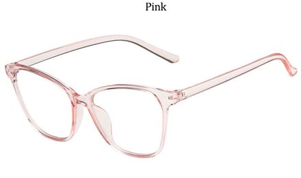 Oversized Cat Eye Optische Glazen Frame Vrouwen Klassieke Transparante Bril Brillen Vintage Zwarte Brillen roze