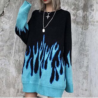 Oversized Gebreide Trui Plus Size Gedrukt Trui Herfst Winter Truien Jumper Lange Mouwen Losse Trui