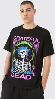 Oversized Grateful Dead Band License T-Shirt, Black