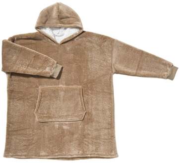 Oversized hoodie - beige - one size