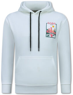 Oversized hoodie met capuchon casablanca - maat M Wit