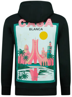 Oversized hoodie met capuchon casablanca Zwart - XXL