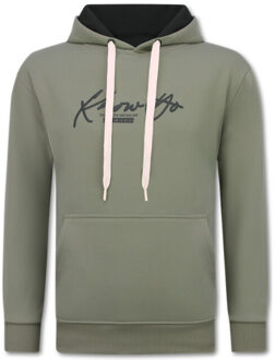 Oversized hoodie met capuchon gangster Grijs - XXL