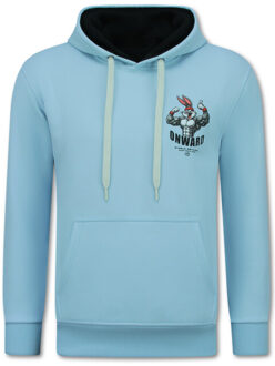 Oversized hoodie met capuchon onwards dreams Blauw