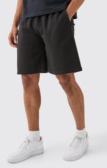 Oversized Jersey Shorts, Black