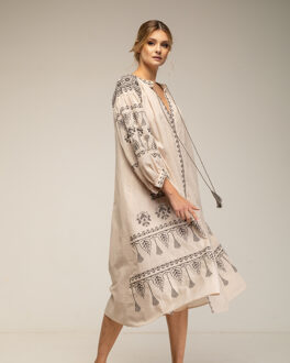 Oversized jurk Beige