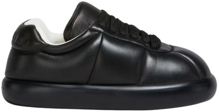 Oversized Leren Sneaker met Puffy Silhouet Marni , Black , Heren - 41 Eu,45 EU