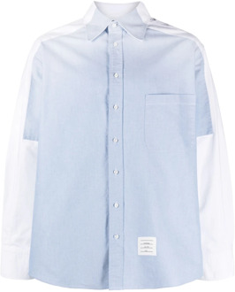 Oversized Longsleeve Shirt Thom Browne , Multicolor , Heren - L,M