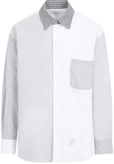 Oversized Longsleeve Shirt Thom Browne , Multicolor , Heren - Xl,L,M