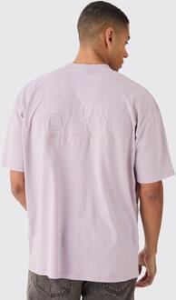 Oversized Onbewerkt T-Shirt, Lilac - M