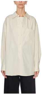 Oversized Overhemd Lemaire , White , Dames - XS