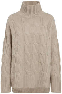 Oversized Sand Pullover Sweater Lisa Yang , Beige , Dames - M,S,Xs