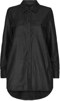 Oversized shirt 11149 Notyz , Black , Dames - 2Xl,L,3Xl