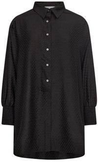 Oversized Shirt Blouse Zwart Co'Couture , Black , Dames - L,M,S,Xs