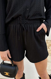 Oversized Stretch Short Zwart