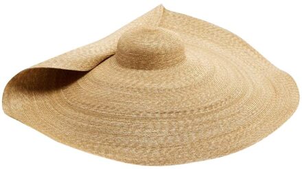 Oversized Stro Hoed Voor Vrouwen Brede Rand Zomer Anti-Uv Bescherming Zonnehoed Packable Grote Papier Strand Hoed