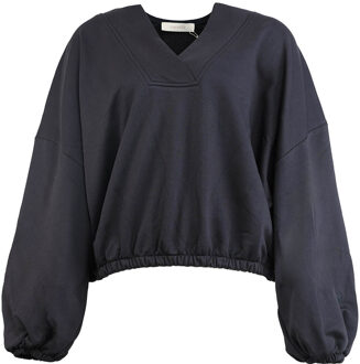 Oversized sweater met V-hals Tranquil  donkerblauw - XS,S,M,
