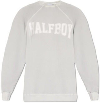 Oversized sweatshirt Halfboy , Gray , Dames - L,M,S,Xs