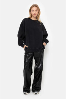 Oversized sweatshirt sweaters ulla Zwart