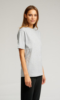 Oversized T-shirt - Grijs gemêleerd - M