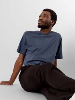 Oversized T-shirt - Havenblauw - maat XS