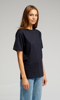 Oversized T-shirt - Marineblauw - maat S Navy