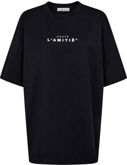 Oversized T-shirt met logo Rub  zwart - S,M,