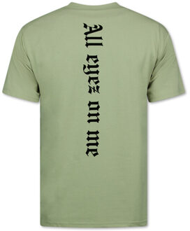 Oversized t-shirt t-shirt met print Bruin - S