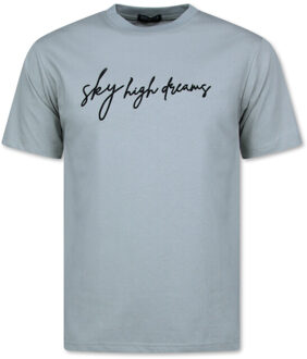 Oversized t-shirt t-shirt met print Grijs - S