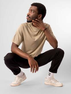 Oversized T-shirt - Zand - maat M Beige