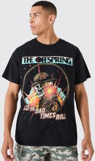 Oversized The Offspring Band License T-Shirt, Black