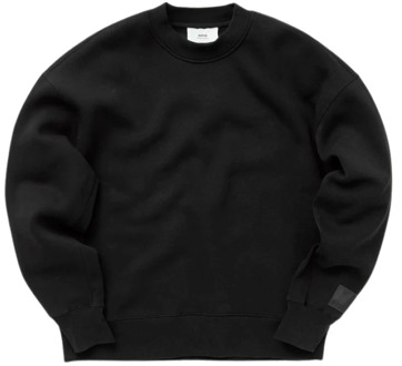 Oversized Unisex Sweatshirt Ami Paris , Black , Heren - L,M,S,Xs