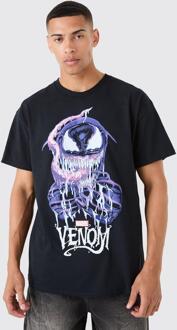 Oversized Venom Marvel License T-Shirt, Black