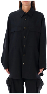 Oversized Zwarte Shirt Aw23 Darkpark , Black , Dames - M,S