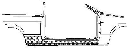 Oversizedeel Kadett C 73-79.dorpel 2d