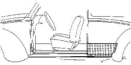 Oversizedeel Vw Kever Paneelplaat 2d