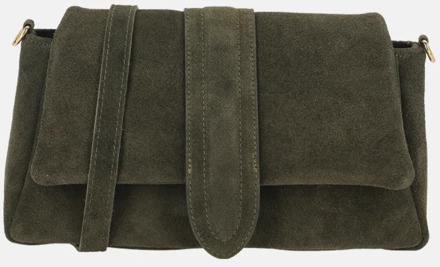 overslag schoudertas olijfgroen