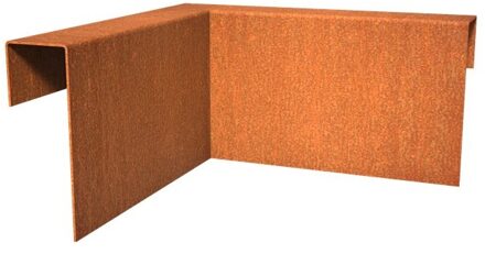 Overzetprofiel cortenstaal binnenhoek 5.4 x 15 x 5 cm