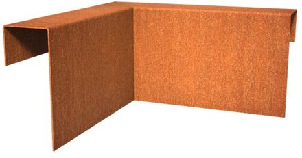 Overzetprofiel cortenstaal binnenhoek 6.4 x 15 x 5 cm
