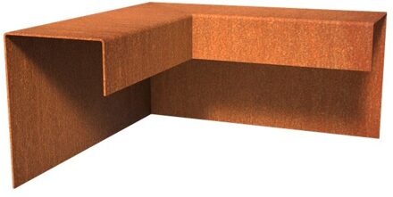 Overzetprofiel cortenstaal buitenhoek 10.4 x 15 x 5 cm