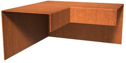 Overzetprofiel cortenstaal buitenhoek 15.4 x 15 x 5 cm