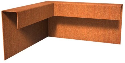 Overzetprofiel cortenstaal buitenhoek 5.4 x 15 x 5 cm