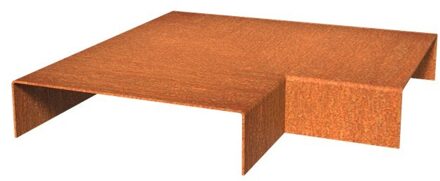 Overzetprofiel cortenstaal hoek 20.4 x 5 x 5 cm