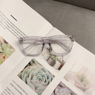 Ovza Grote Anti Blauw Licht Bril Vrouwen Mode Mannen Computer Goggle Anti Blue Ray Game Lenzenvloeistof Rechthoek S4069 doorzichtig grijs