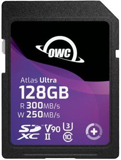 OWC Atlas S Ultra SDXC UHS-II V90 Media Card 128GB